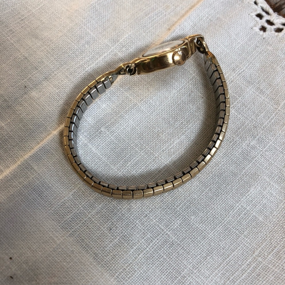 Vintage Hamilton S & W Ladies Watch 14k Gold Filled NOT Working Speidel Stretch - Picture 2 of 14